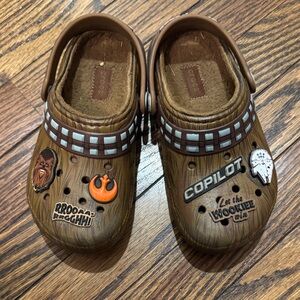 CROCS Brown Star Wars Clogs with Character Charms
